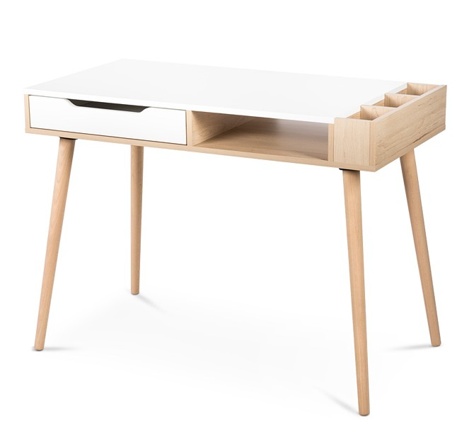 LittleSky by Klupś Sofie desk / colour beech with white
