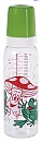 Canpol glass bottle 240 ml decorated + teat / mix colors - Click Image to Close