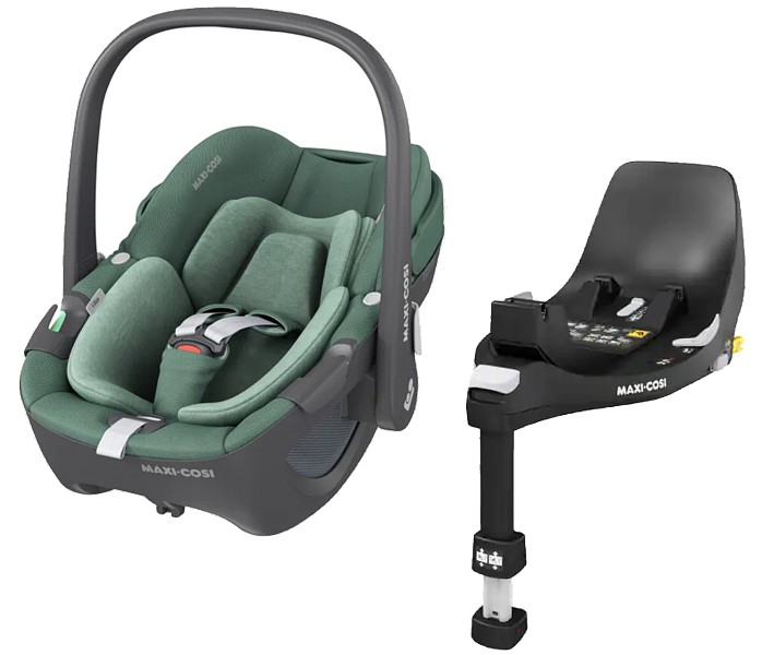 SALE Maxi Cosi Pebble 360 i-Size 40-83 cm essential green+ Familyfix 360 isofix base 2023/ Shipping 24h FREE DELIVERY