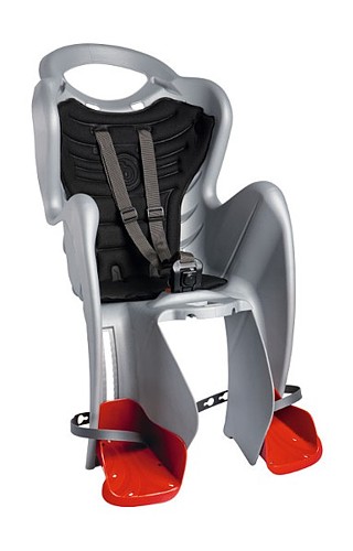 SALE! Bellelli Mr Fox Relax Bicycle seat with adjustable backrest (max 22 kg) (srebrny)