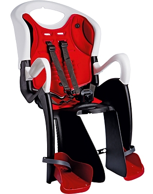 SALE! Bellelli Tiger Standard Bicycle seat attached to the bicycle frame (max 22 kg) (biało-czarno-czerwony)