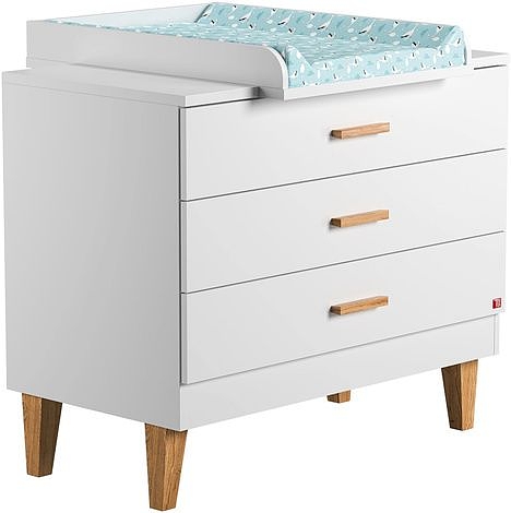 Baby Vox Lounge chest + changing table of solid wood / colour white