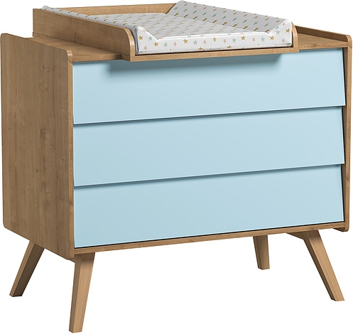 Baby Vox Vintage Chest 3 Drawers With, Solid Wood Baby Changing Dresser