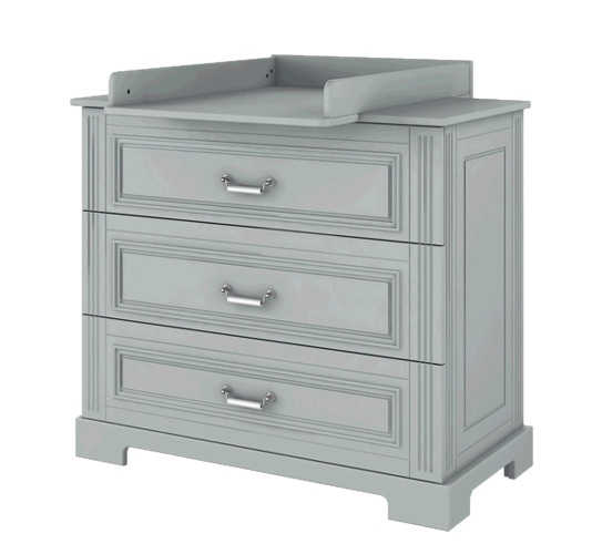 Bellamy Ines chest with changing table / colour grey