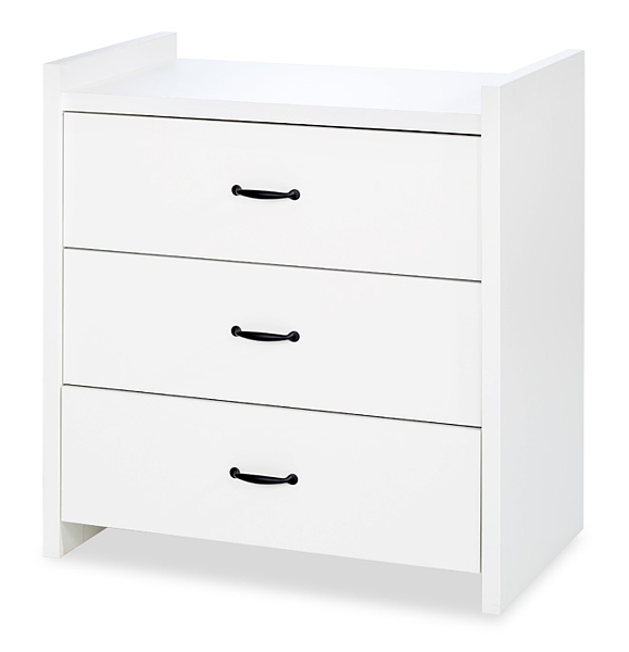 LittleSky by Klupś Amelia chest 3 drawers / white