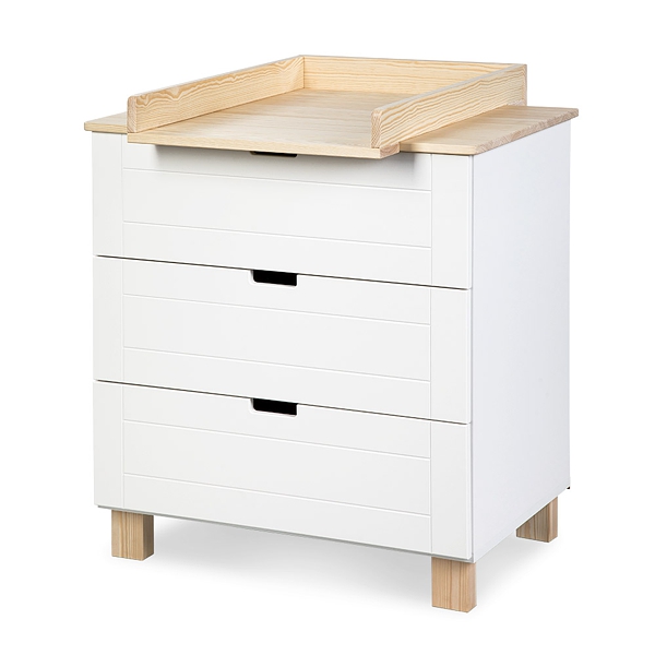 Klupś Iwo chest with changing table / colour white/pine