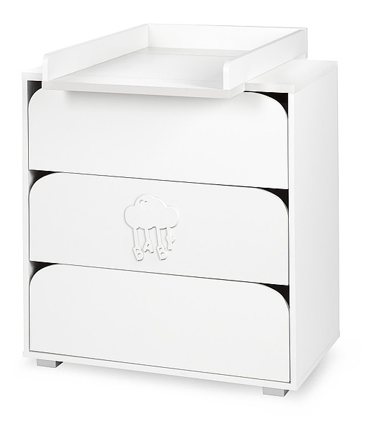 Klupś Nel Cloud chest of drawers with changing table / white