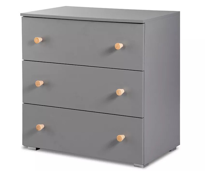 Klupś Pauline Graphite-Pine chest of drawers