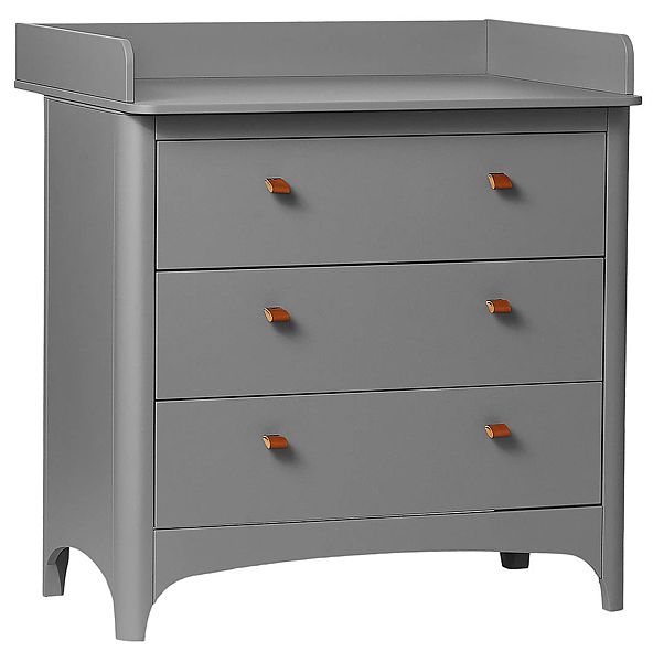 Leander Classic chest of drawers with changing table grey