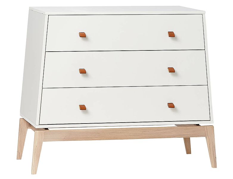 Leander Luna chest of drawers white/oak