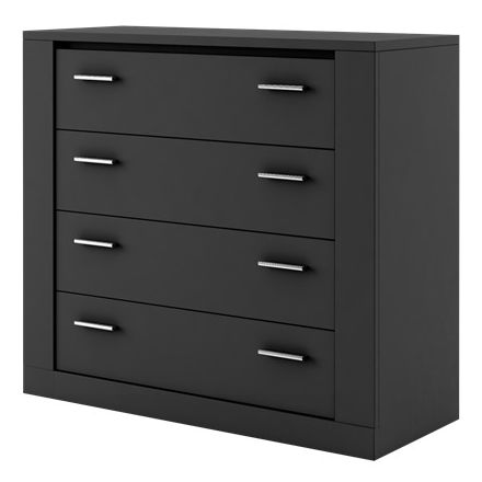 Lenart Arti AR-10 chest of drawers with four drawers - Black