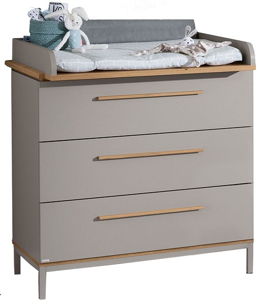 Paidi Benne chest of drawers (3 drawers) + changing table solid wood