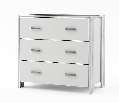 Timoore Manhattan chest of 3 drawers / colour white