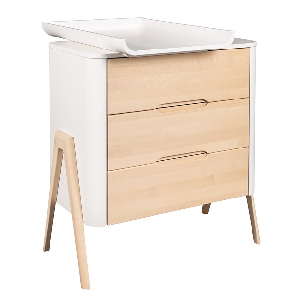 Troll Torsten chest of 3 drawers with changing table / colour white/natural wax