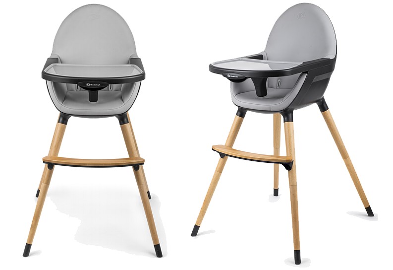 Kinderkraft Fini Baby feeding high chair 2in1 (wooden legs ) 2022/2023