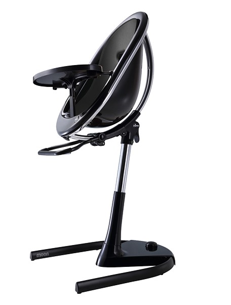 SPECIAL Mima Moon 2G Baby high chair (black frame + footrest black) FREE DELIVERY