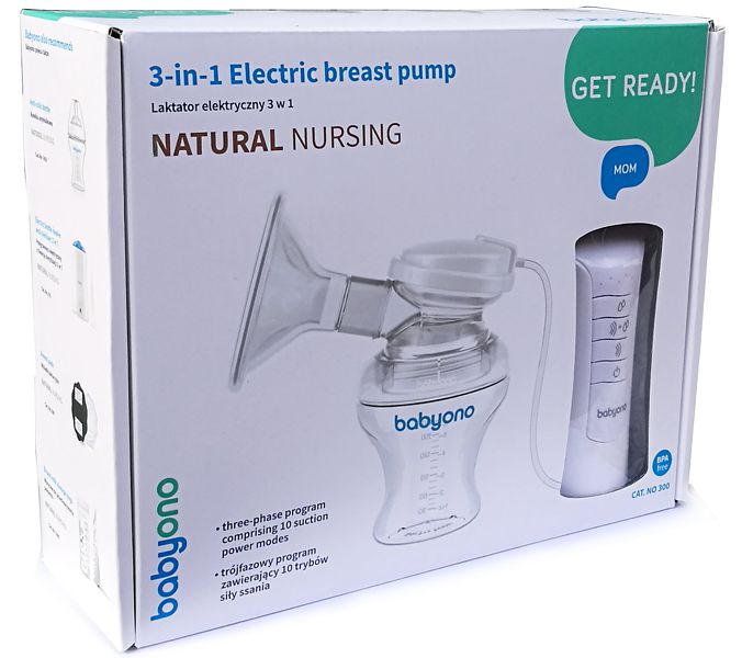 SALE Babyono Electric breast pump - NATURAL NURSING 300/ Shipping 24h