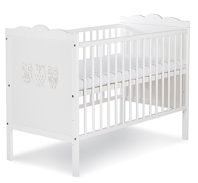 Klupś Marsell crib with drawer 120x60cm solid wood
