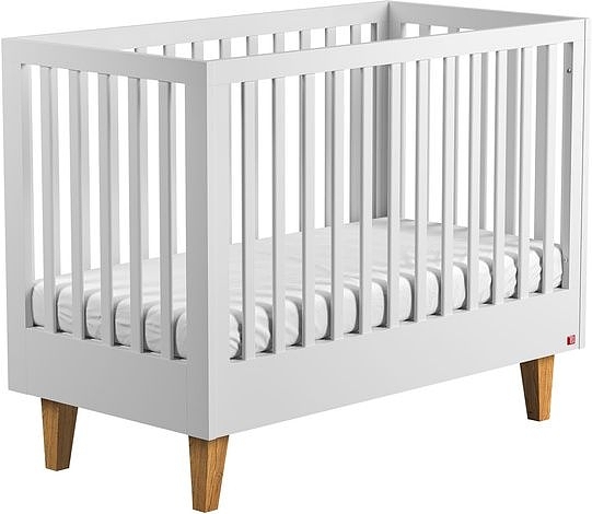 Baby Vox Lounge Gitterbett zum Juniorbett umwandelbar 140x70 cm / Farbe Weiß