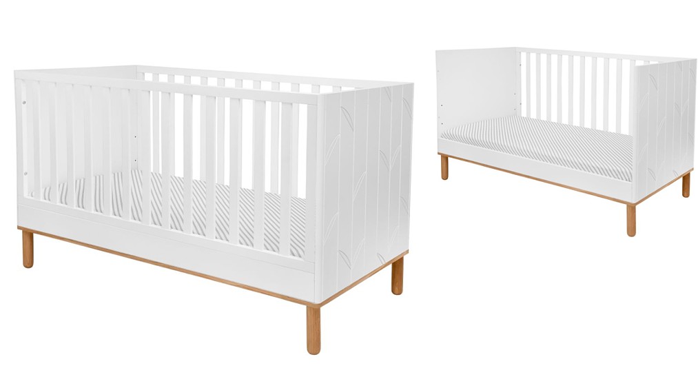 Bellamy Toteme Botanic cot convertible to junior bed 140x70 with sofa function