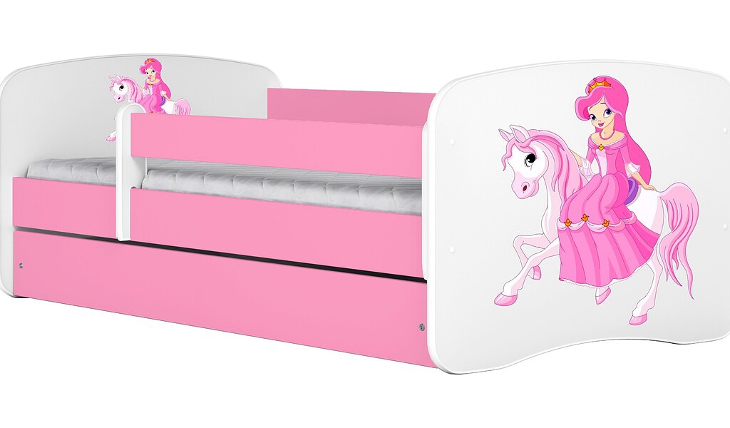 Kocot Kids Babydreams V2 łóżeczko 140x70 z szufladą różowe