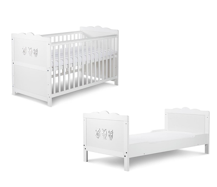 Klupś Marsell crib 140x70 cm with a couch function solid wood