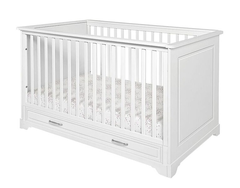 Novelies Melody crib with sofa function 140x70 with drawer / colour white