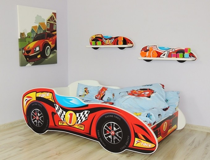 TopBeds Formuła 1 TOP CAR (bed + mattress) 140x70