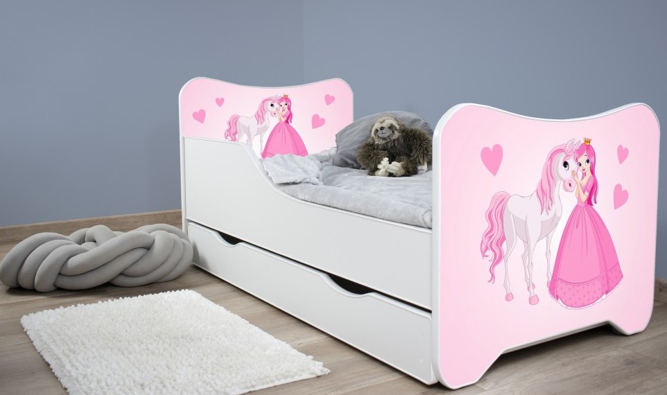 TopBeds Happy Kitty- łóżeczko z szufladą 160x80 RÓŻNE WZORY (2% taniej przy przedpłacie)