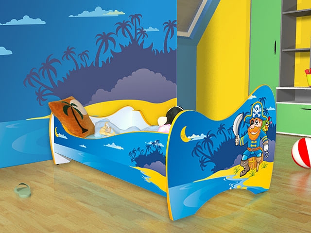 TopBeds Pirate (bed + mattress) 140x70