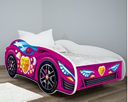 TopBeds Racing Car  (łóżko + materac) 160x80 mix wzorów (2% taniej przy przedpłacie)