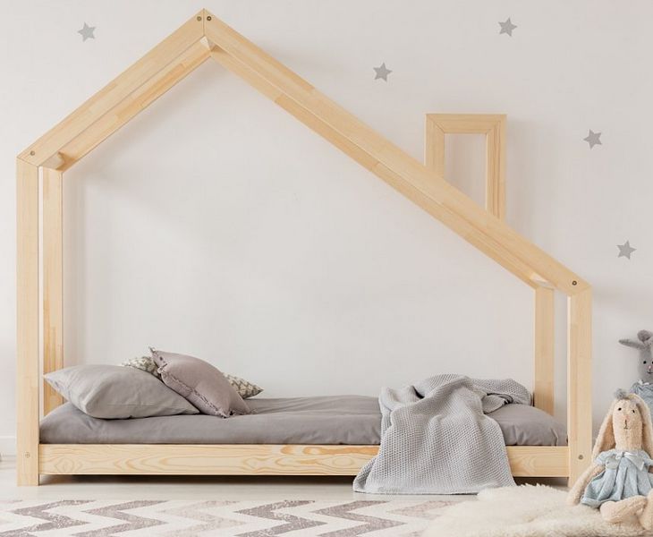 Adeko Kids Mila DMS łóżko dziecięce domek (wybór rozmiaru od 70x140cm do 70x160cm)