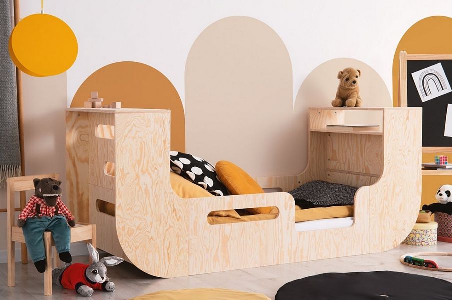 Adeko Kids Riko łóżko dziecięce (wybór rozmiaru od 90x140cm do 90x200cm)
