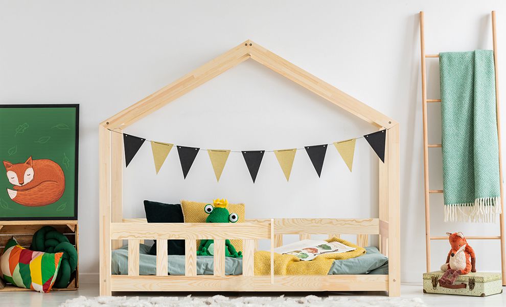 Adeko Kids RMP łóżko dziecięce domek (wybór rozmiaru od 80x140cm do 80x200cm)