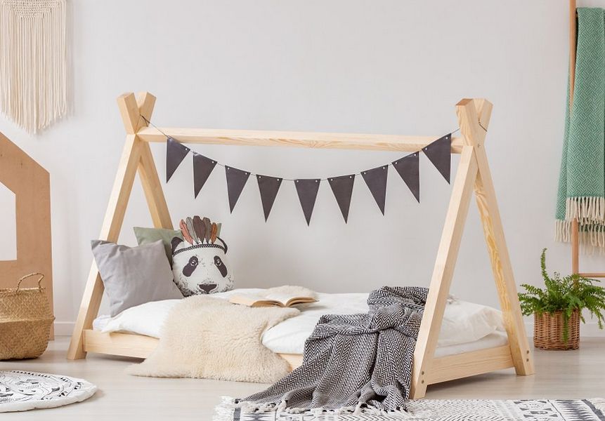 Adeko Kids TP łóżko dziecięce domek (wybór rozmiaru od 70x140cm do 70x160cm)