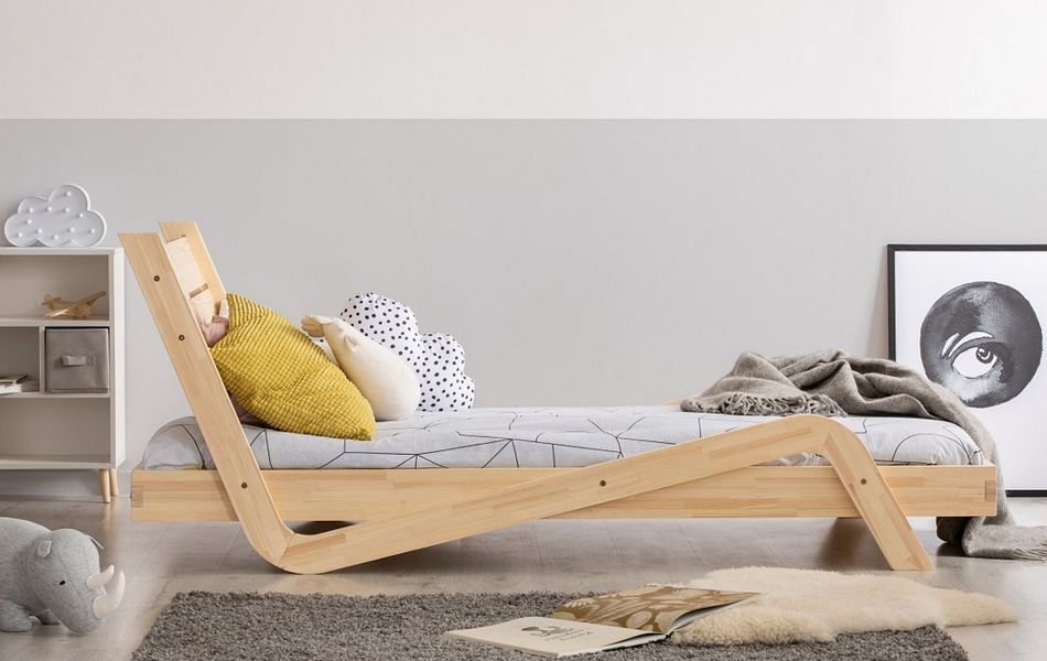 Adeko Kids Zigzag łóżko/tapczanik (wybór rozmiaru od 100x140cm do 100x200cm)