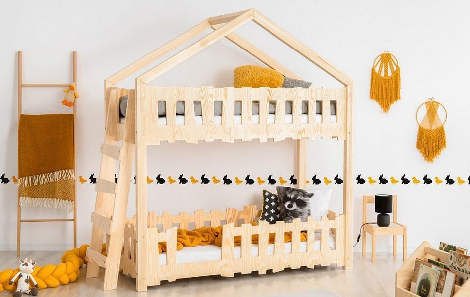 Adeko Kids Zippo B łóżko piętrowe (wybór rozmiaru od 80x140cm do 80x200cm)