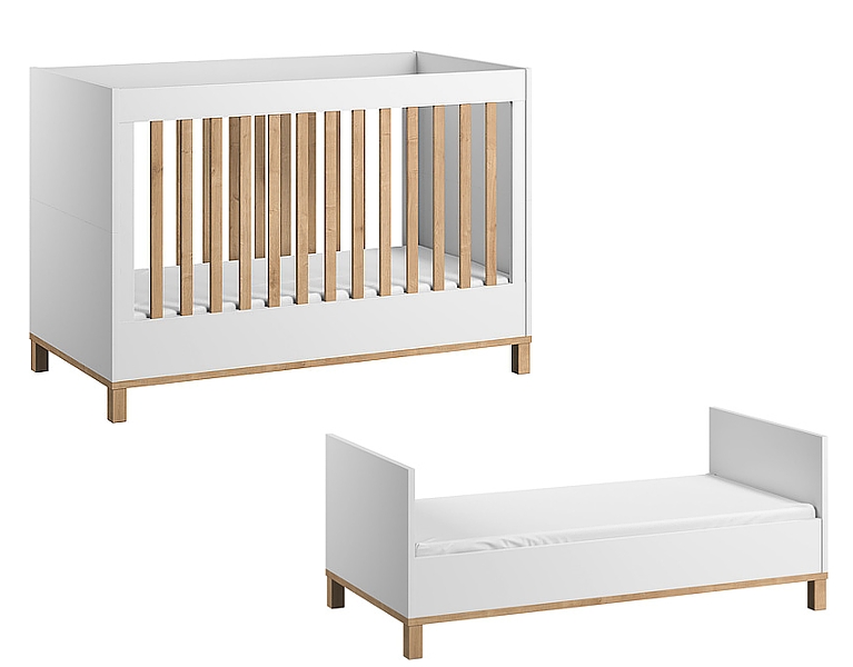 Baby Vox Altitude crib 140x70cm solid wood / colour white