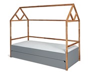 Bellamy Lotta łóżko domek z szufladą kolor grey 200x90cm / 2% taniej przy przedpłacie - Kliknij na obrazek aby go zamknąć