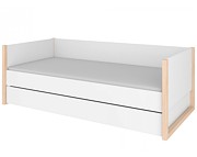 Bellamy Pinette łóżko młodzieżowe 200x90 cm z szufladą white / 2% taniej przy przedpłacie
