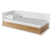 Lenart Simi łóżko 200x90 cm z materacem i pojemnikiem na pościel MS-09L (lewe)