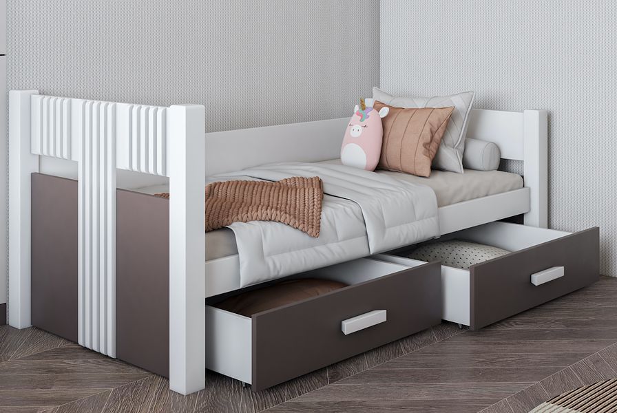 Meblobed Donata youth bed (180x80cm) with drawers and drawers