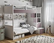 Meblobed Enzo bunk bed (200x90cm) with 2 mattresses - Click Image to Close