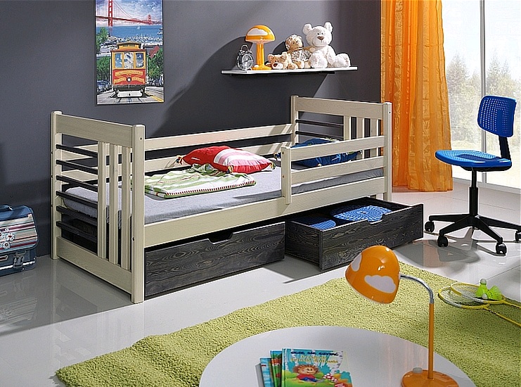 Meblobed Otylia youth bed (180x80cm) with mattress and 2 drawers