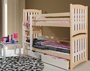 Meblobed Serafin Bunk bed with 2 mattresses (80x180cm) and drawers - Click Image to Close