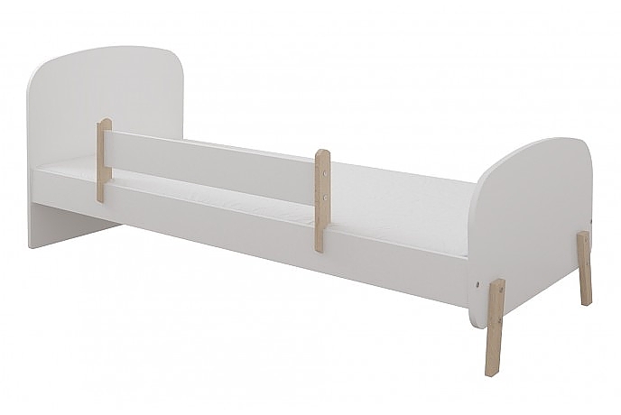 Pinewood Elsa bed with railing 180x80 + foam mattress