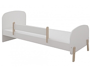 Pinewood Elsa bed with railing 180x80 + foam mattress - Click Image to Close