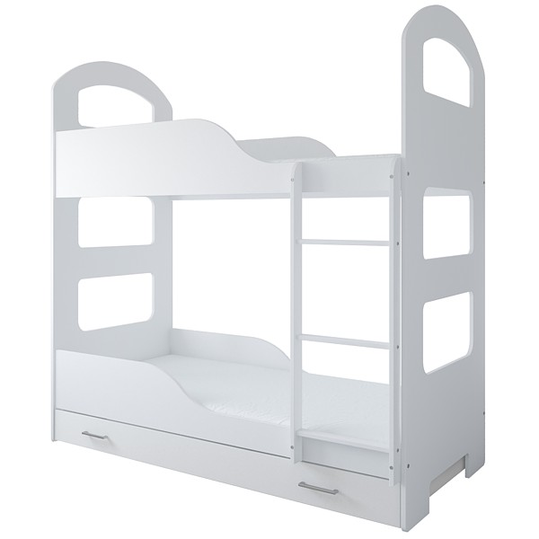 Pinewood Jacek bunk bed with drawer 180x80 + 2 foam mattresses