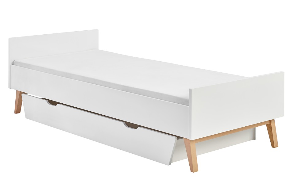 Pinio Swing łóżko 200x90 cm z szufladą