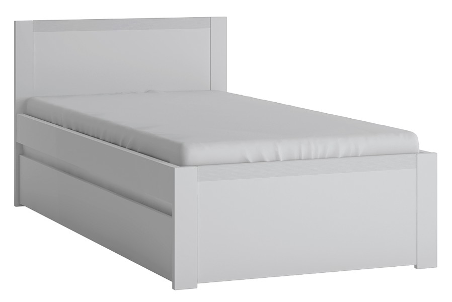 Meble Wójcik Novi łóżko ze stelażem 90 (204,9cm x 96,9cm x 80cm) NVIZ01 / MWSD01
